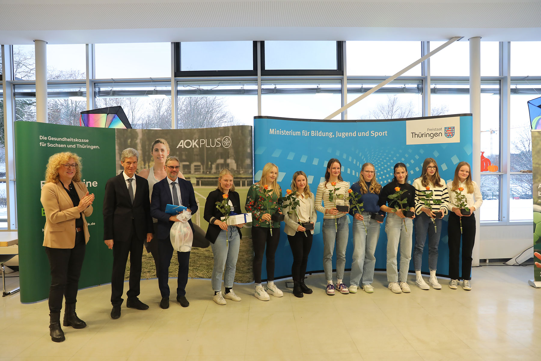 Jugend trainiert für Olympia: Auszeichnung Thüringen: SGO WK3f (29.11.2023, Erfurt)